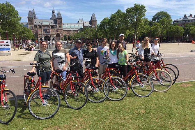 Amsterdam 3 hrs Bike Tour – live guide En/Fr/De/Nl/Sp - What’s Included for $35.24: Bike, Guide, Snacks, and One Key Ticket