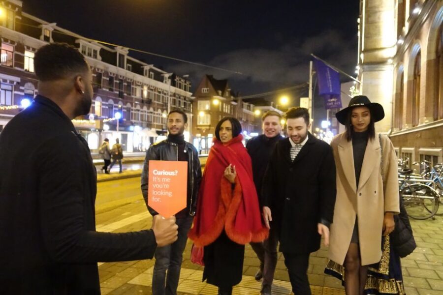 Amsterdam After Dark: Red Light Cannabis Odyssey - Old Church and the story-setting start
