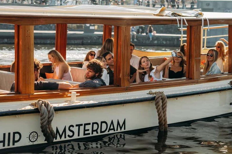 Amsterdam: Classic Boat Cruise with Optional Cheese & Wine - Westerkerk, De Negen Straatjes, and Prinsengracht: canal-side Amsterdam without the sweat