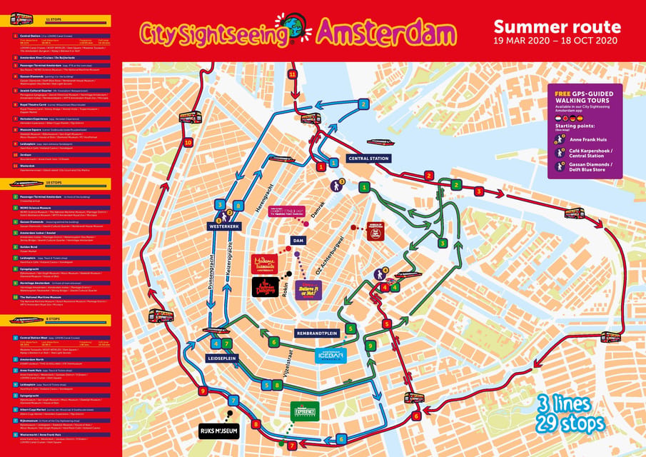 Amsterdam: Combo Rijksmuseum & Hop-On Hop-Off Bus - GPS audio guide in 18 languages: useful, but not magic