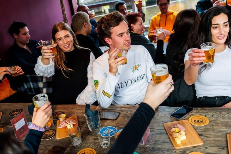 Amsterdam: Dutch Craft Beer Tasting with cheese and snacks - Food pairing: Dutch cheese, sausage, and nuts