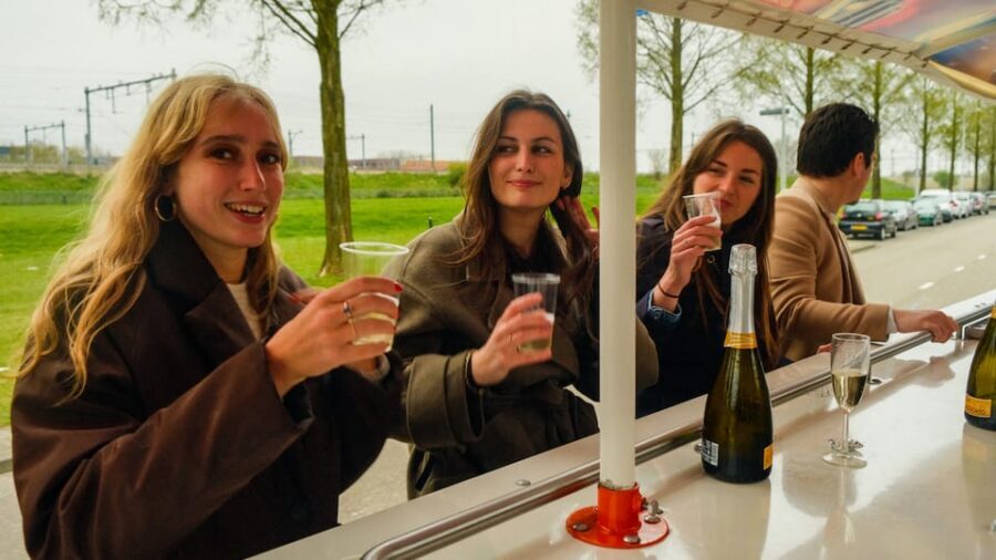 Amsterdam: Dutch Prosecco Party Bike - Music, games, and the “undisturbed” party approach