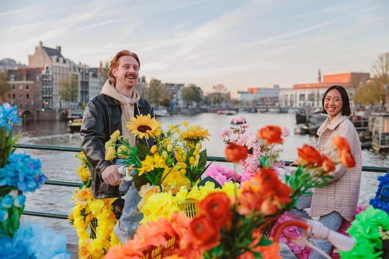 Amsterdam: Explore Canals, Guided Tour on Flower Bikes - Getting there: meeting point near Central Station