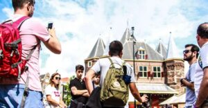 Amsterdam full day: Walking, Biking & Cruising with Lunch - Starting at Beursplein and the Historic-Core Walking Loop