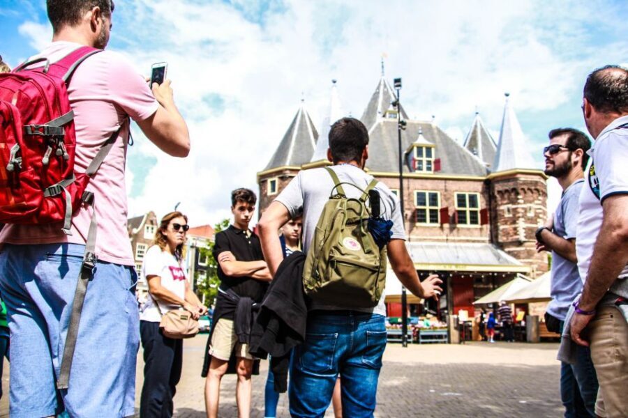Amsterdam full day: Walking, Biking & Cruising with Lunch - Pedal Past Key Stops: De Gooyer, Artis Zoo, and Magere Brug