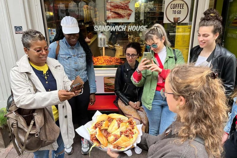 Amsterdam: Guided Food Tour with Tastings - The savory lineup: sandwiches, fries dips, bitterballen, and more