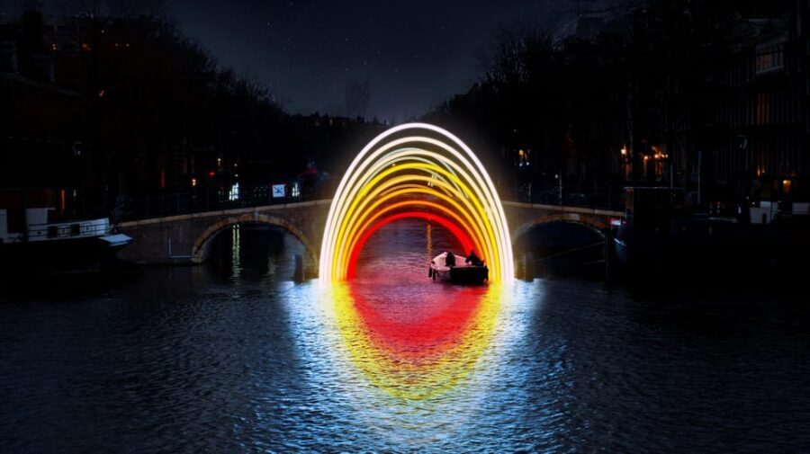 Amsterdam: Light Festival Boat Tour with Warm Drinks - The Rituals theme: what you’ll notice after the guide explains it