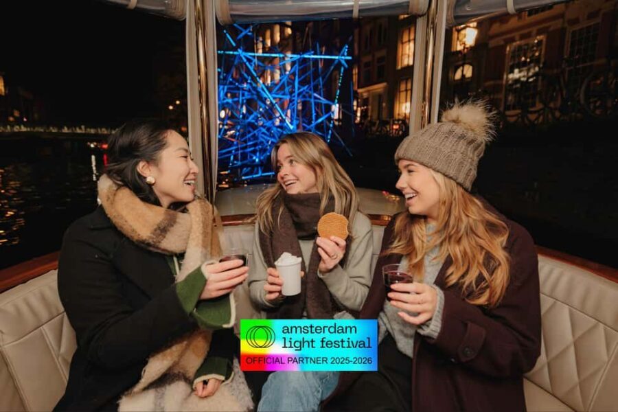 Amsterdam: Light Festival Heated Cruise with Drinks Option - Drinks and Snacks Upgrade: Mulled Wine Without the Fuss