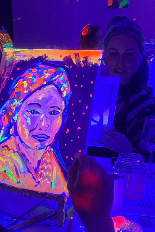 Amsterdam: Paint and Sip in the Dark at Rembrandt van Wine - Price and value: is $55 fair for Amsterdam?