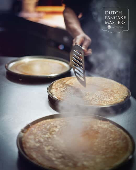 Amsterdam: Pancakes at Dutch Pancake Masters - First Bite, Art-Lined Room: What the Atmosphere Is Like