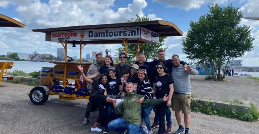 Amsterdam: Party Bike Tour with Beer - How the party bike works: electric assist, sharing, and real pedaling