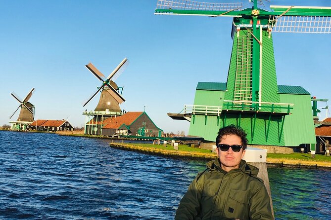Dreamy Dutch Villages Tour: Giethoorn, Zaanse Schans & More - Zaanse Schans windmills and polder scenery in a tight window