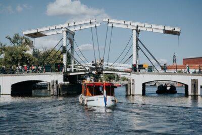 Private Canal Cruise in Amsterdam - The starting point at Museumbrug 1 (and how the ride is paced)