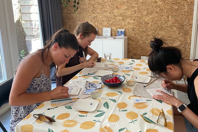 Private Souvenir Creation in Dutch Delft Blue from Netherlands - A Handmade Delft Tile Workshop in Amsterdam