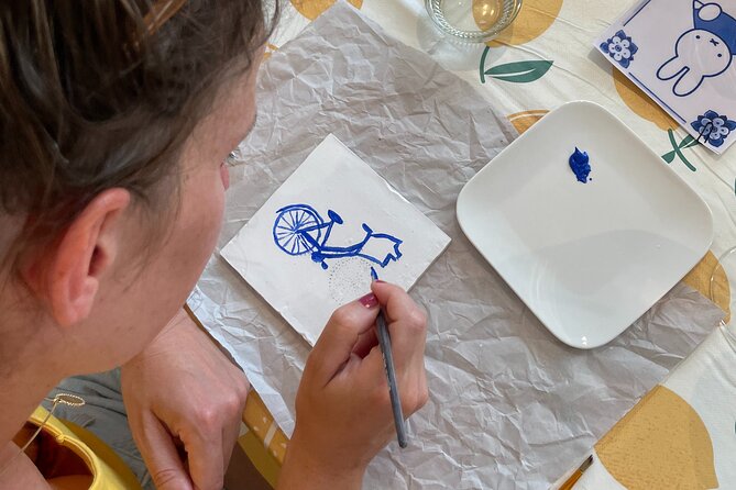 Private Souvenir Creation in Dutch Delft Blue from Netherlands - Your Tile Design: No Art Degree Needed